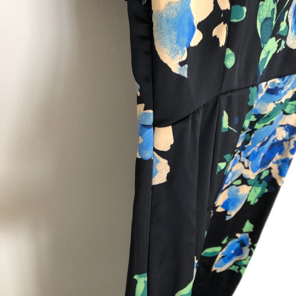 Zara - Black & Blue Tulip Knotted Dress - Picture 3 of 4